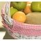 Vintiquewise White Round Willow Gift Basket, with Pink and White Gingham Liner and Handles, Medium QI004550PK.M - alternate 6